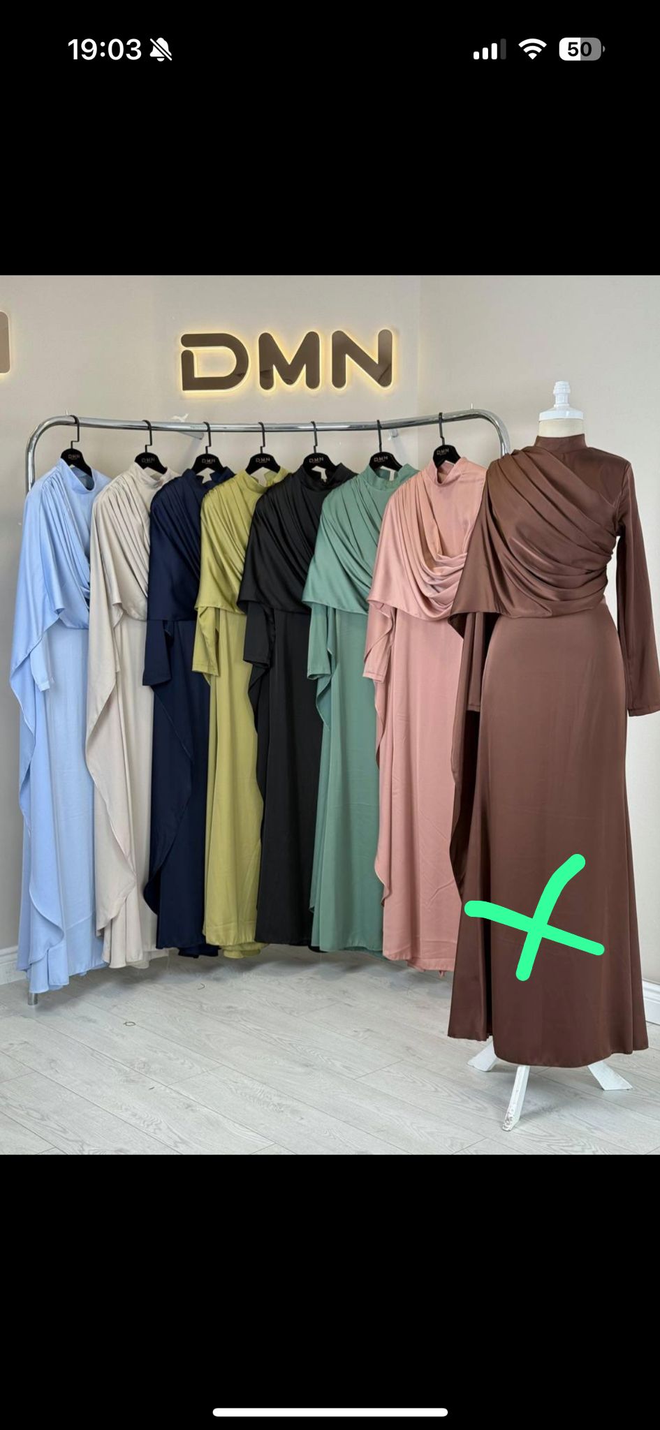 Robe drapée longue – Cacao